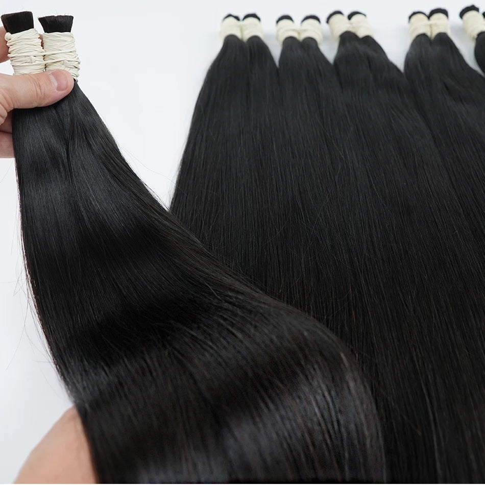 Pure Natural 100% Human Hair Bulk Braiding Hair Cabelo Humano No Weft Hair Unprocessed Human Hair Boho Braids Curly Body Wave