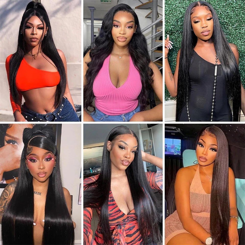 Straight Bundles Human Hair 22 24 26Inches 100% Unprocessed Brazilian Virgin Straight Human Hair Bundles Natural Color Raw Hair