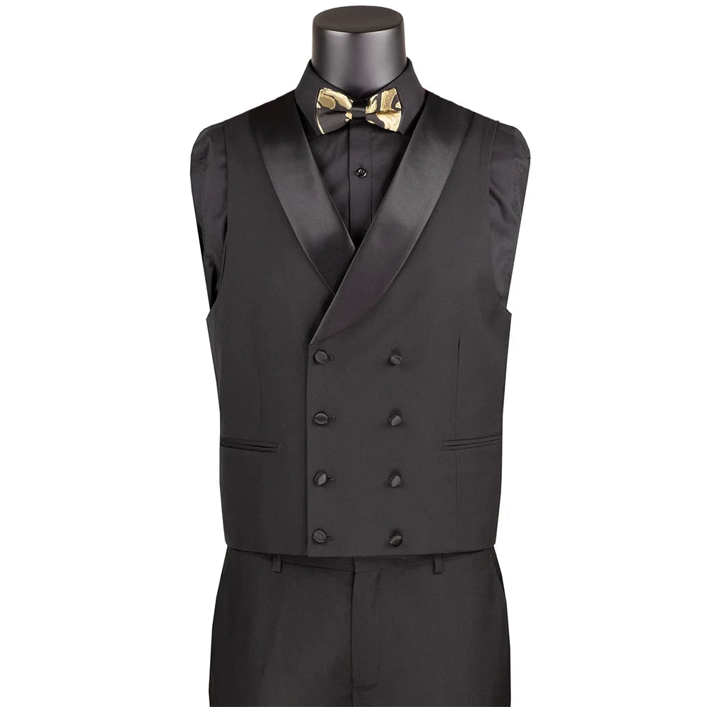 Luxury Jacquard Boys Suit 3pcs Set Black Gold Blazer Waistcoat Pants Tailored Fit for Wedding Pageboy Prom Party Kids Tuxedo