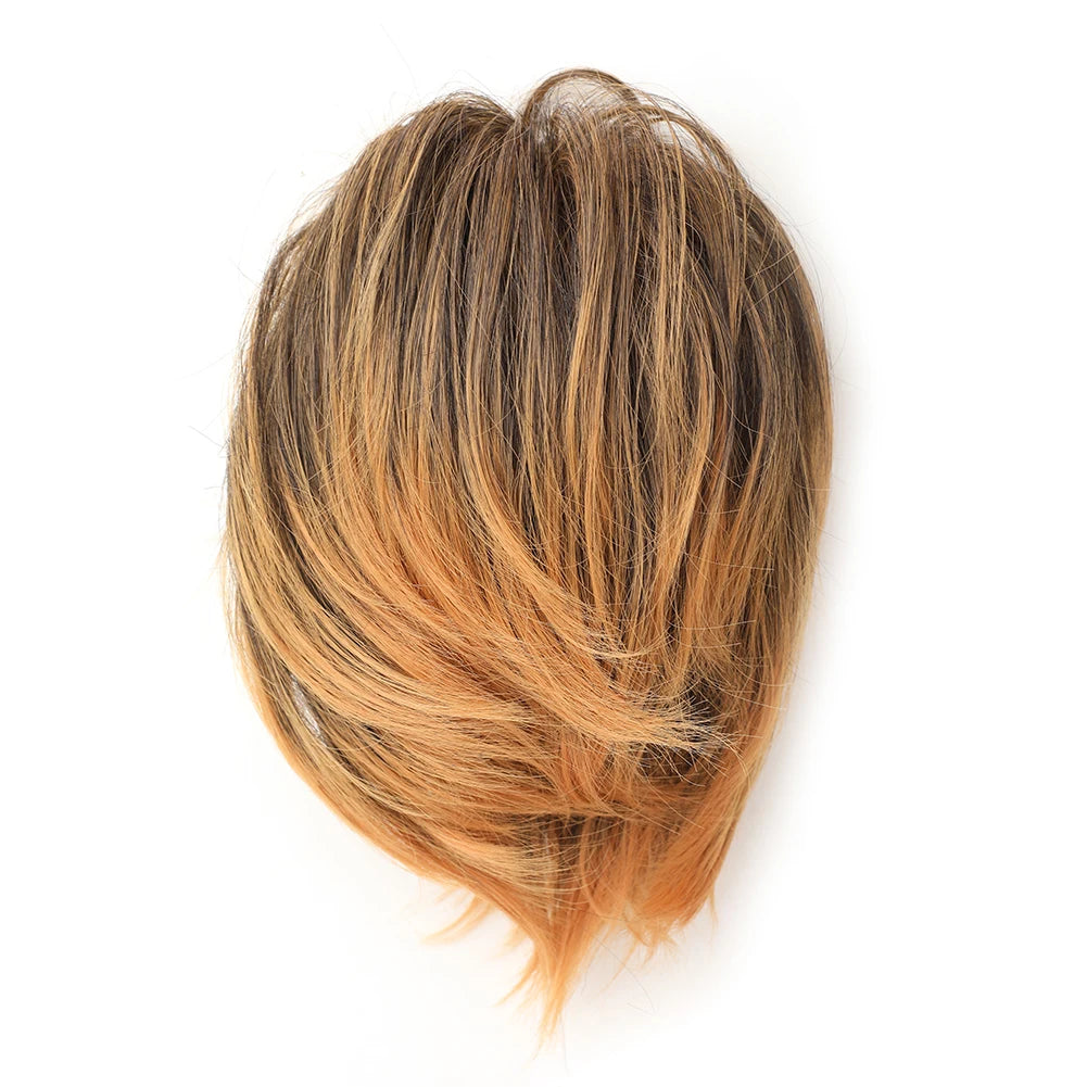 Short Ponytail Hair Bun Extensions Straight Hair Bun Synthetic Messy Bun Hairpieces Elastic Easy Scrunchies for Women