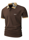 High Quality Mens polo shirt T-shirt Men's clothing  Embroidered Men's fashion Slim fit NEW Breathable Loose Oversized Shirt