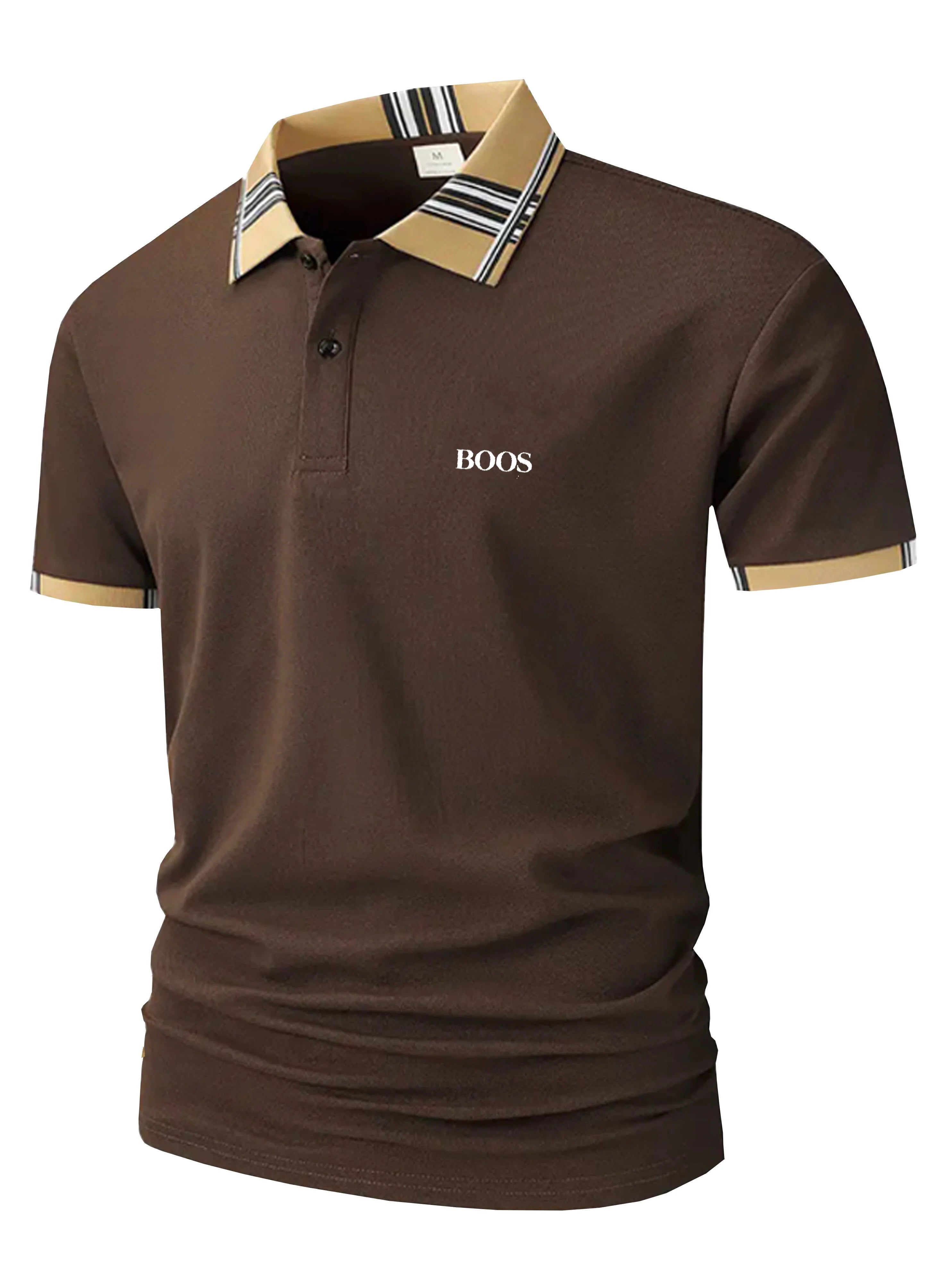 High Quality Mens polo shirt T-shirt Men's clothing  Embroidered Men's fashion Slim fit NEW Breathable Loose Oversized Shirt