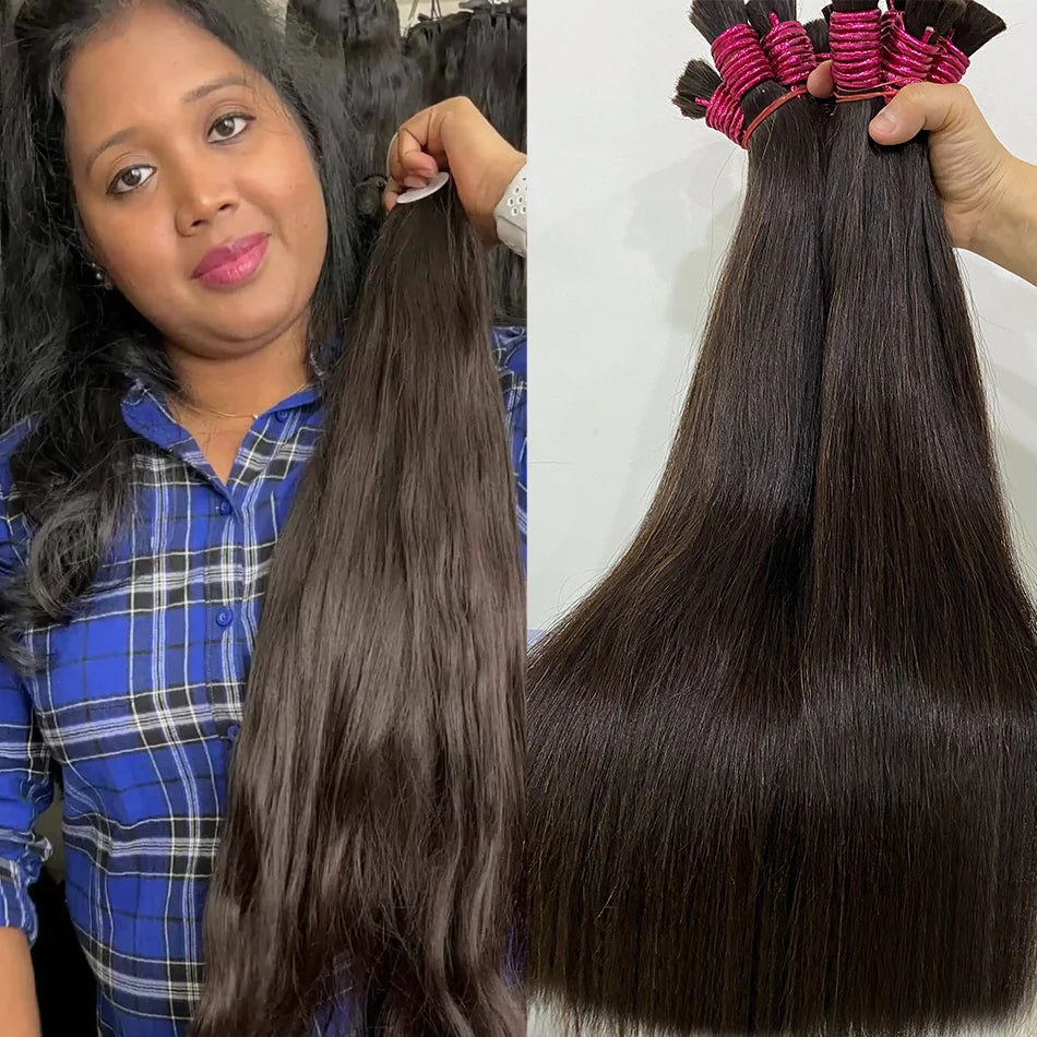 Pure Natural 100% Human Hair Bulk Braiding Hair Cabelo Humano No Weft Hair Unprocessed Human Hair Boho Braids Curly Body Wave