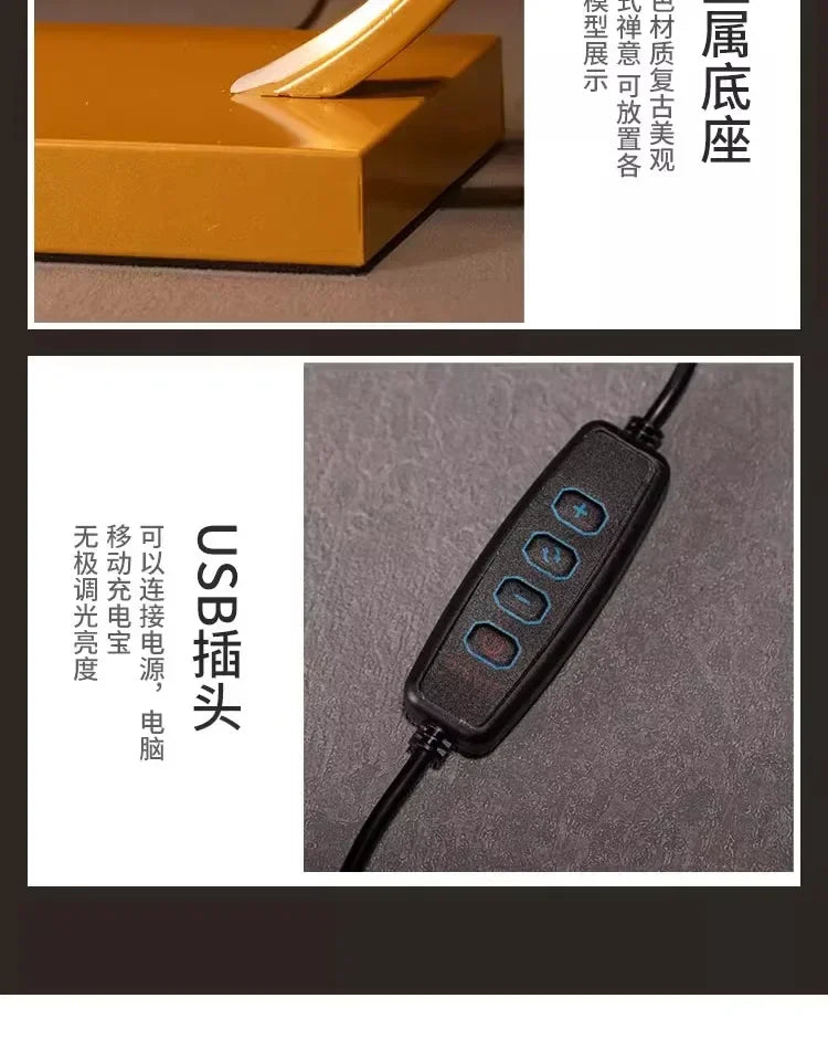 LED Ring Light Home Decoration Night Light USB Power Supply Dimmable Creative Decoration Birthday Gift