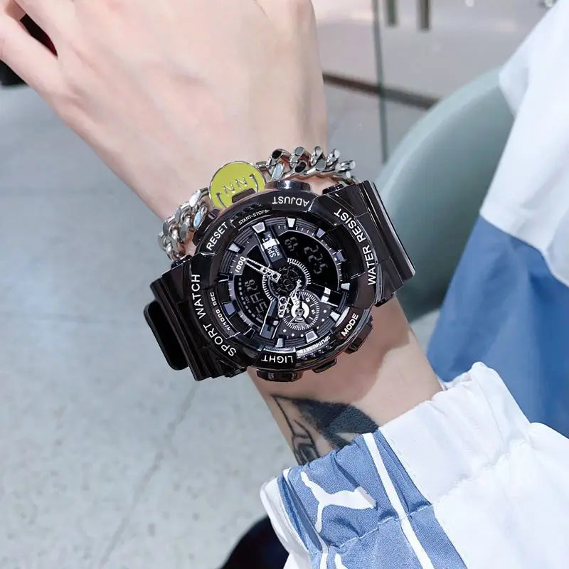 Fashion trend men's watches youth multi-function sports electronic watch