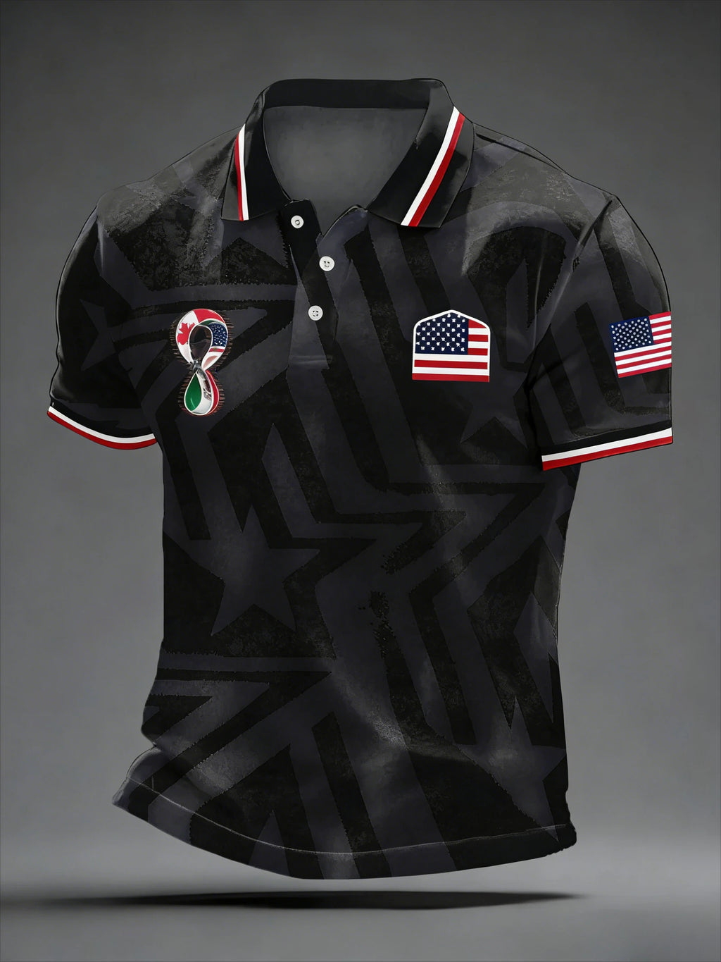 2026 Model Polo Shirt - 3D Printed Image for American Independence Day - Breathable and Quick-drying - Suitable for All Seasons
