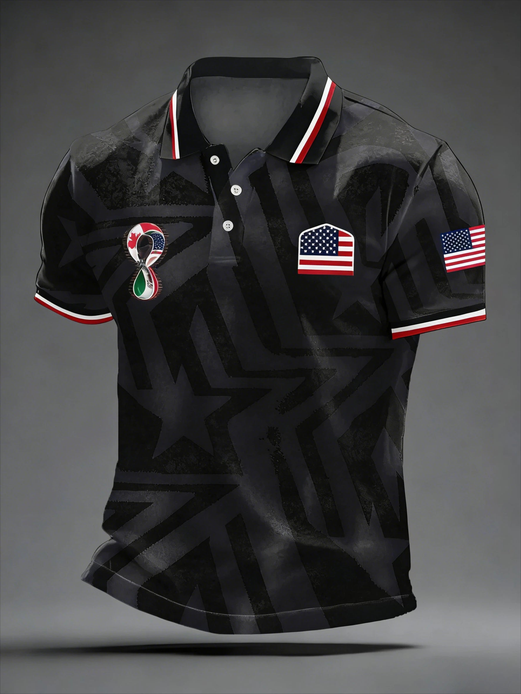 2026 Model Polo Shirt - 3D Printed Image for American Independence Day - Breathable and Quick-drying - Suitable for All Seasons
