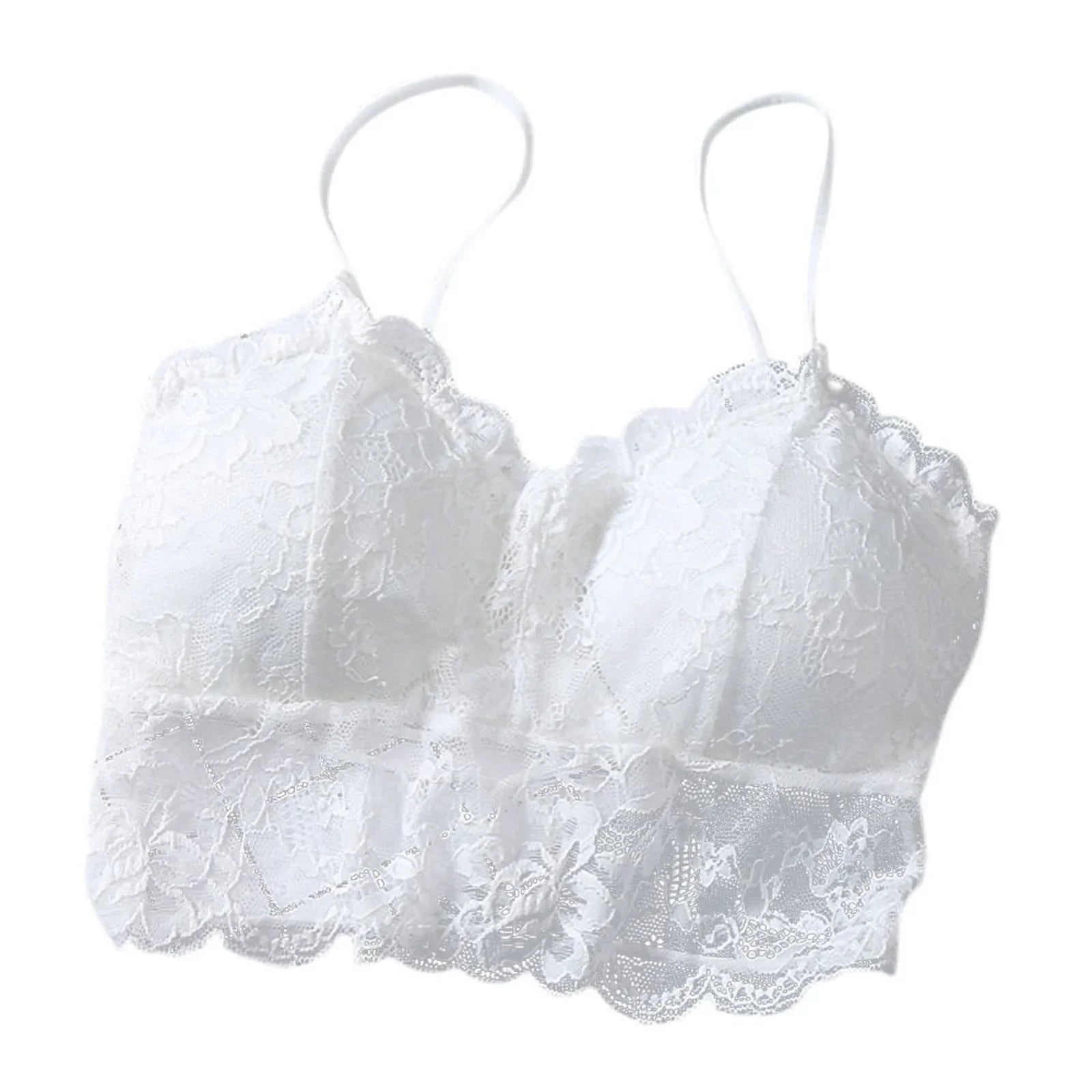 Summer Women Lace Sexy Top Sun Sleeveless Tops padded Bralette Bra Bustier Zipper Back Club Crop Tank lingerie женское белье