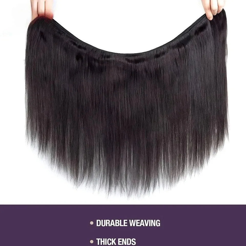 Debut Brazilian Straight Hair Double Drawn Natural Black Human Hair Weave Bundles Remy 27# 4# 6# 8# Blond 613 Human Hair Bundle