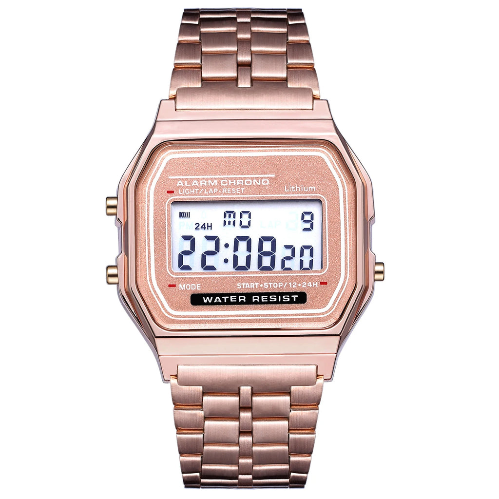 2025 Digital Watches For Men Sports Waterproof Bracelet Clock Gold Electronice LED Wristwatch Women Casucal montre homme relogio