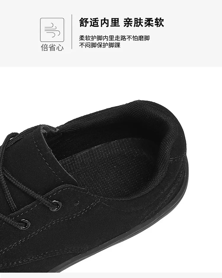 Wide Toe Barefoot Shoes for Men Outdoor Treking Sports Minimalist Walking Shoes Suede Waterproof Outdoor Men Travel Sneakers