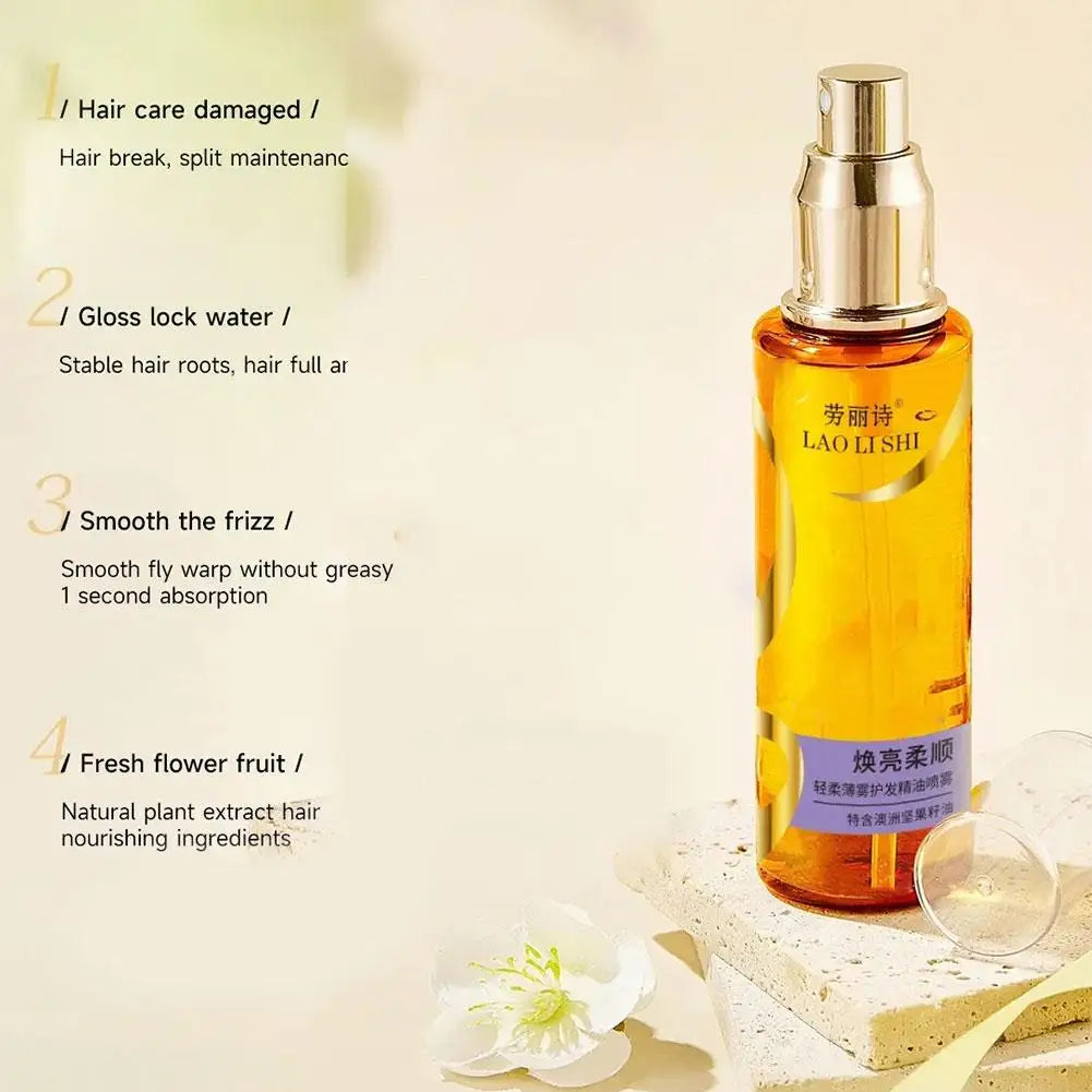 Hair Oil Spray Fragrance Hair Mask Nourishing Conditioning Oil Deeply Moisturizing Hair Curly Spray Gift Women Hair Care Serum