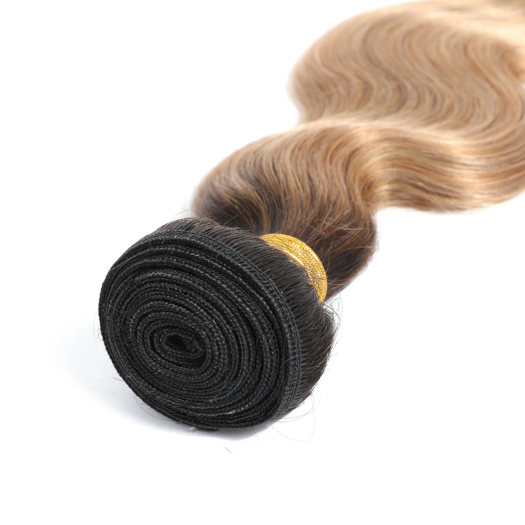 Honey Blonde Human Hair Bundles Body Wave Bundles Human Hair 1 3 4 Brazilian Human Hair Extensions 100% Remy Bundles Deal