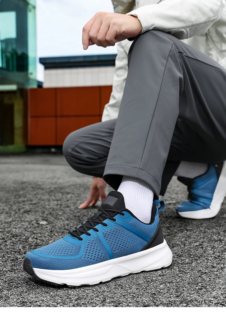 Barefoot Shoes for Men Zero Drop Wide Toe Box Sneakers Minimalist Lace Up Lightweight Breathable Running Shoes Gym Shoes Outdoor