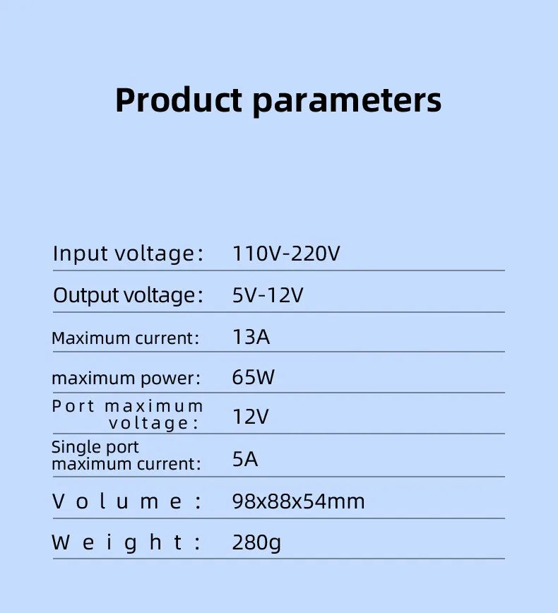Multifunction 8-port Charger for Mobile Phonewith Short Circuit Repair Function Smart Wireless Fast Charging Tool