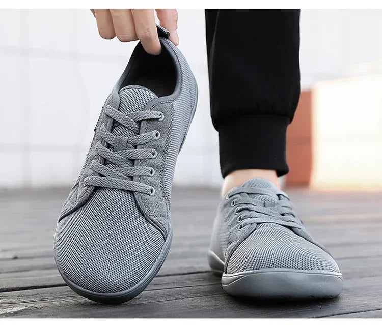 Men's Barefoot Shoes with Wide Toe Breathable Minimalist Sneakers for Fitness Cross Training Casual Wear and Large Size Comfort