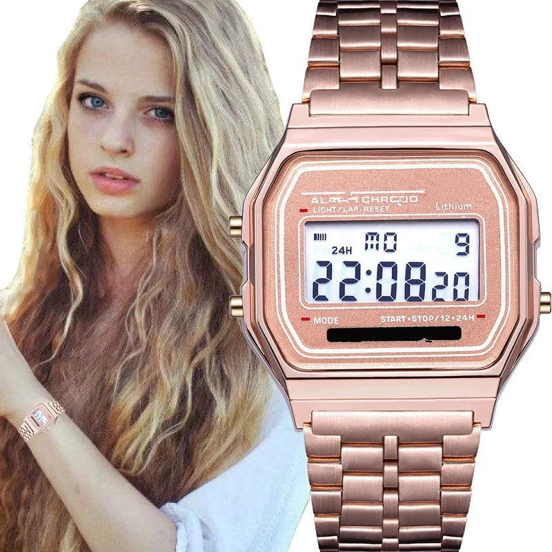 Women Men Watch Vintage LED Digital Sports Watches for Women Electronic Digital Wristwatches Gift Reloj Mujer Relogio Feminino