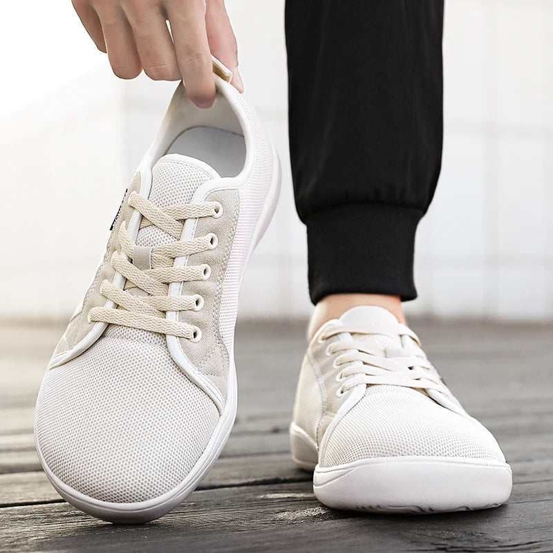 Men's Barefoot Shoes with Wide Toe Breathable Minimalist Sneakers for Fitness Cross Training Casual Wear and Large Size Comfort