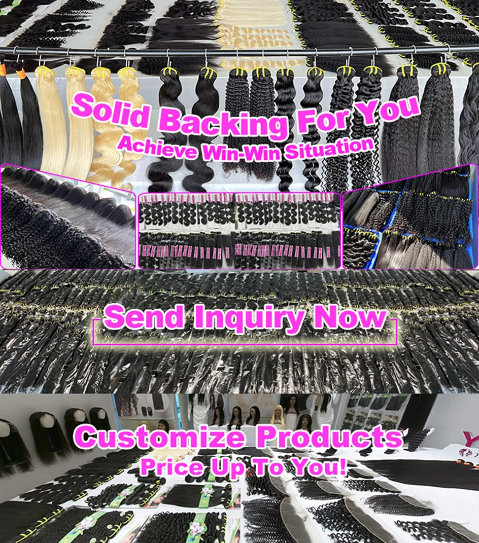 Bone Straight 100% Human Hair Double Weft Bundles #1B Natural Black 100% Raw Virgin Human Hair Extension Tissage 10-36 inch