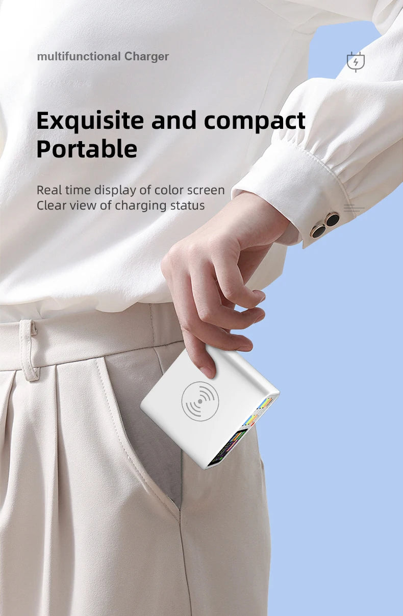 Multifunction 8-port Charger for Mobile Phonewith Short Circuit Repair Function Smart Wireless Fast Charging Tool