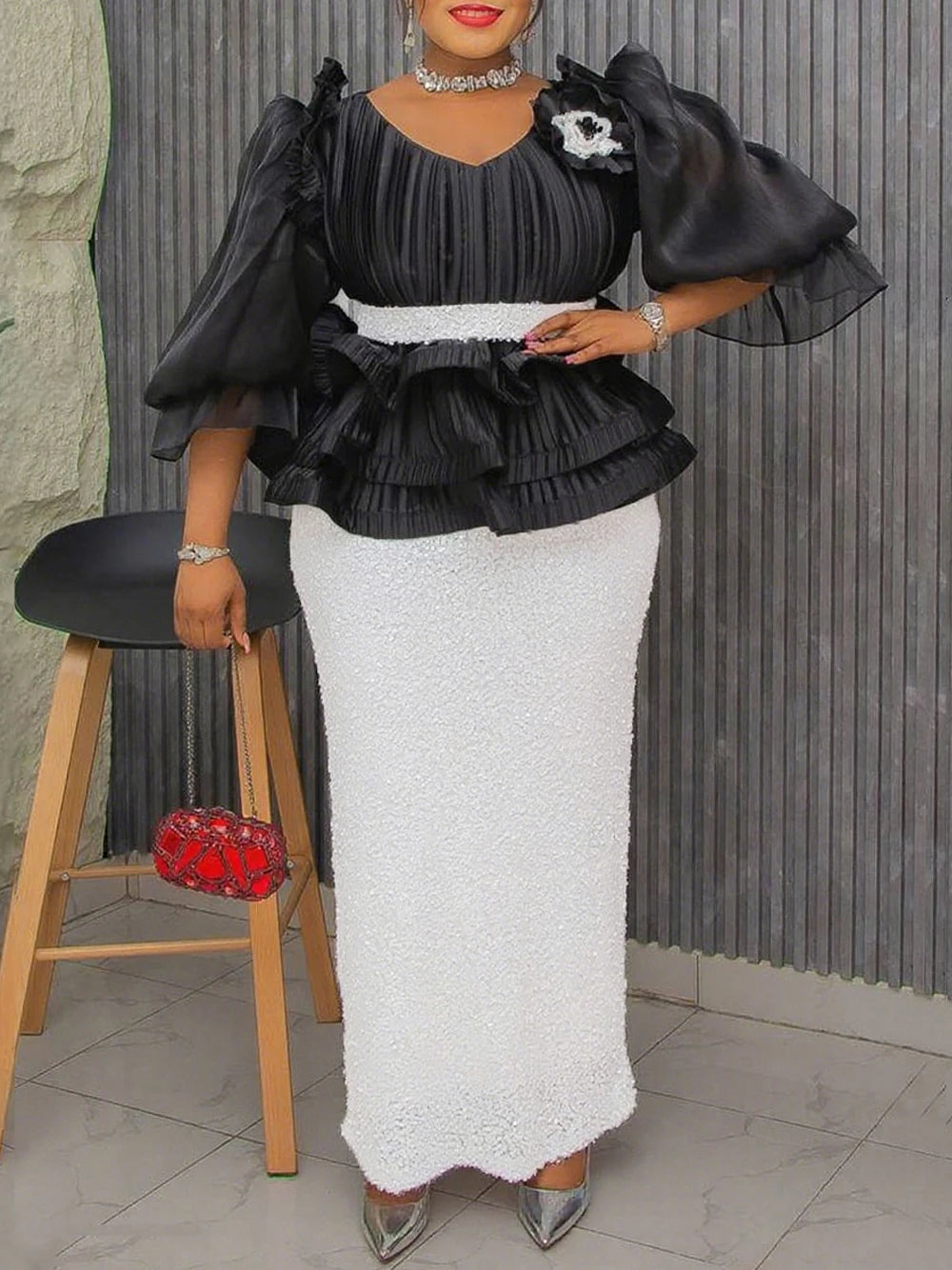 2026 Summer Party Evening Dresses Elegant Ladies Luxury Bodycon Maxi Robe Puff Sleeve Dress Africa Clothes Wedding Prom Gowns