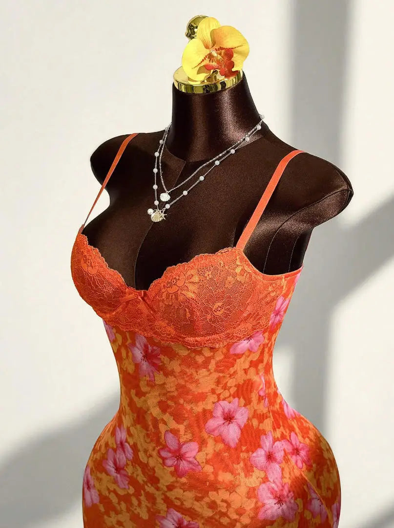 Sexy Party Dresses For Woman Lace Suspender Evening Dress Retro Printed Backless Vestidos Bodycon package Hip Backless Elegant