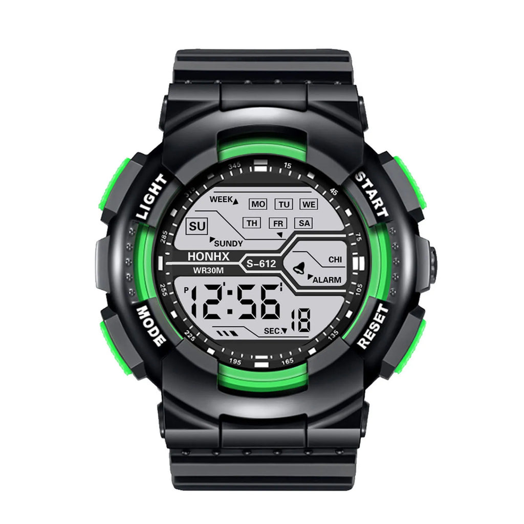 A Variety Of Styles Of Cool Sports Electronic Watches With Four Buttons
