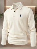 Men's polo shirt long sleeved high-end brand exquisite embroidery 2025 Spring and Autumn casual breathable fashion T-shirt top