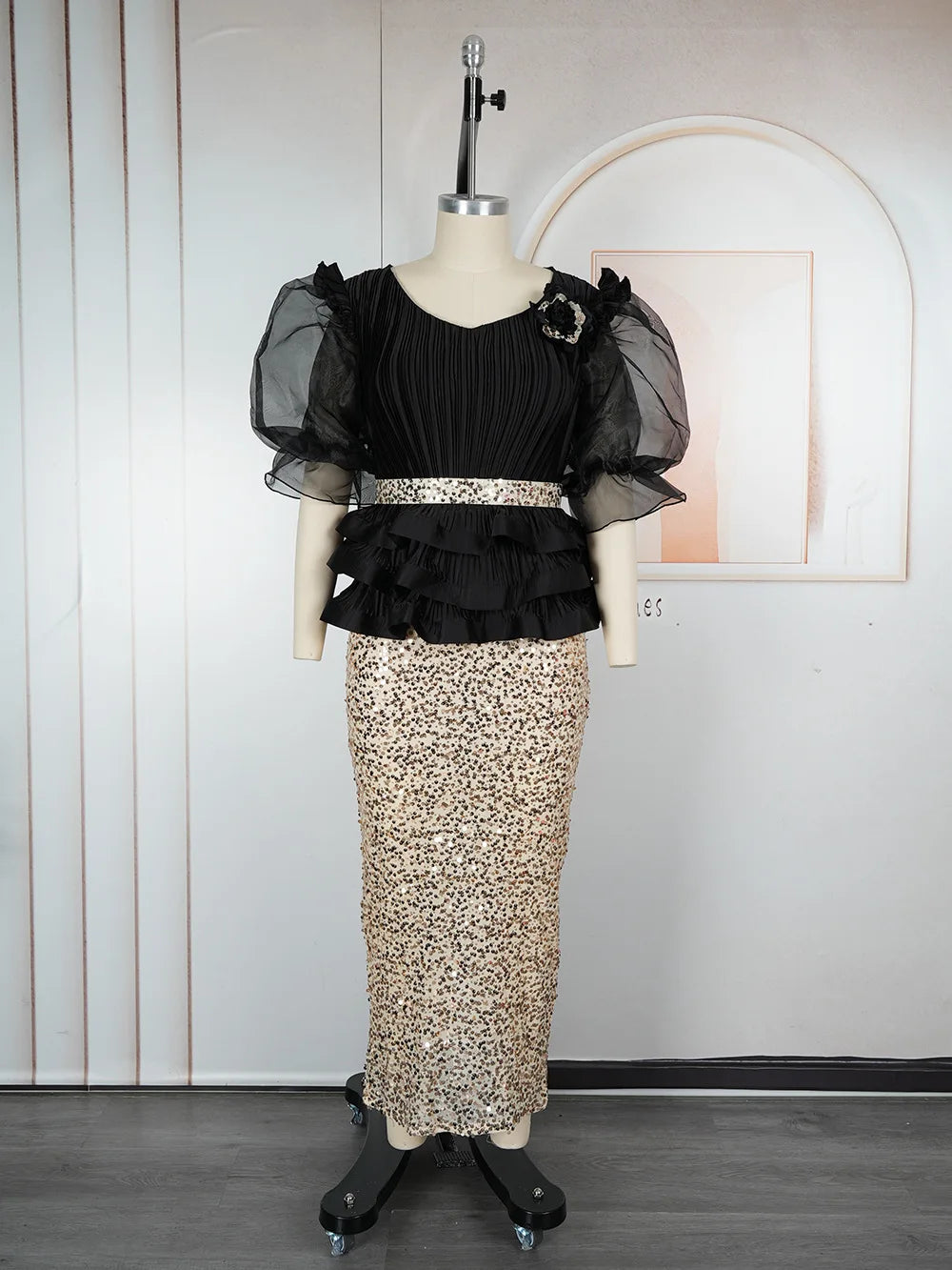 2026 Summer Party Evening Dresses Elegant Ladies Luxury Bodycon Maxi Robe Puff Sleeve Dress Africa Clothes Wedding Prom Gowns