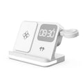 Mobile wireless charger, headphones, and watches can both be charged with clock function
