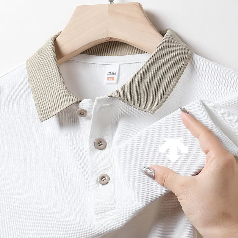Designer Original Men's Polo Shirt New Lapel Exquisite Print Short Sleeve T-Shirt Versatile Casual Soft Business Men's clothing
