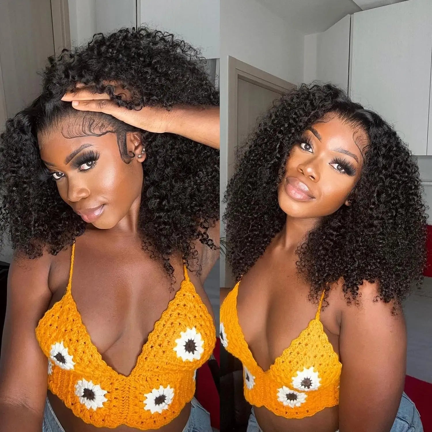 Brazilian Afro Kinky Curly Human Hair Bundles 4b 4c Afro kinky Bulk Human Hair Weave Bundle Deal Hair Extensions Wholesale
