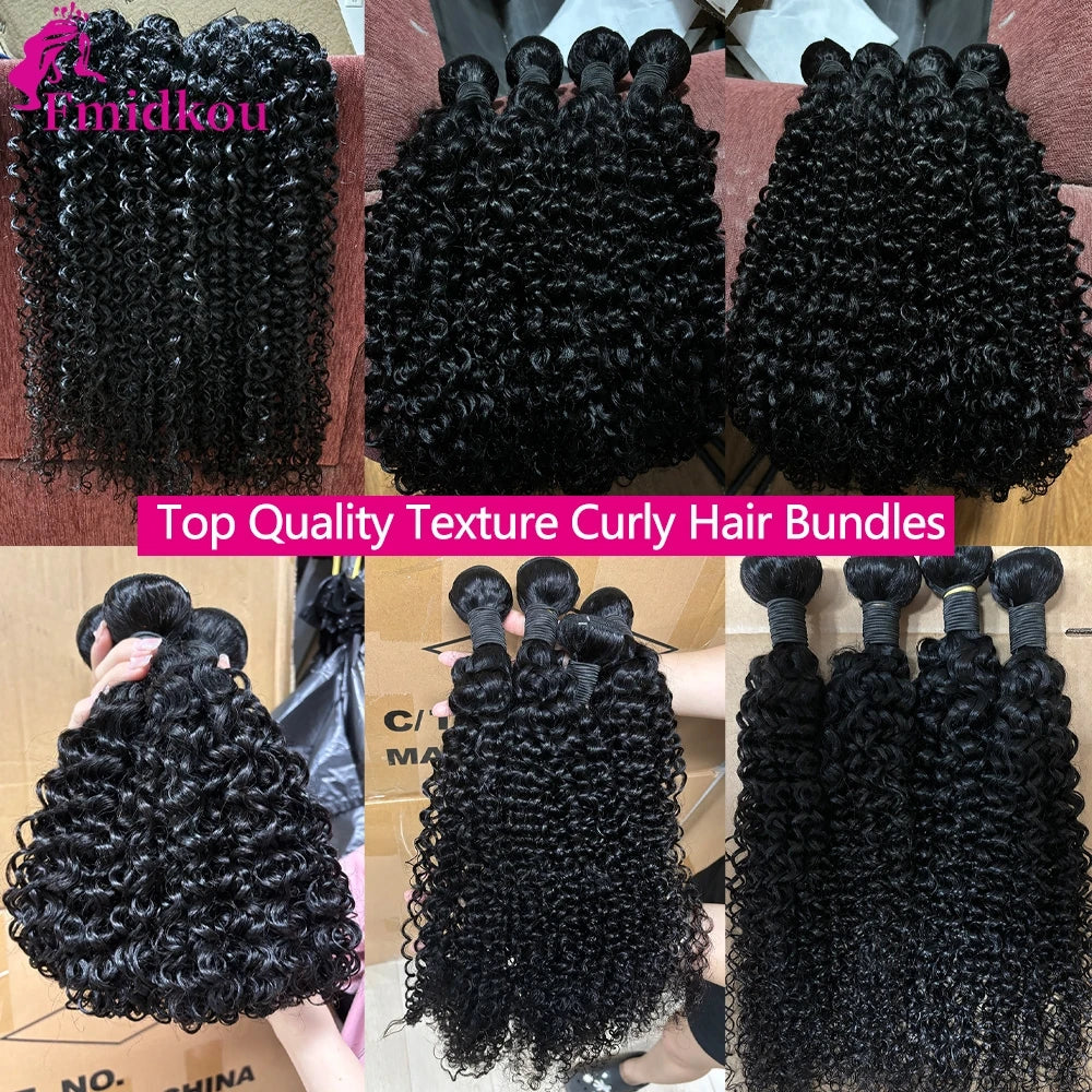 24 24 24 Burmese Curly Human Hair Bundles 12A Indian Unprocessed Raw Human Hair Bundles kinky Curly Hair Bundles Real Human Hair