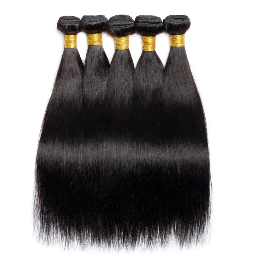 Straight Bundles Human Hair 22 24 26Inches 100% Unprocessed Brazilian Virgin Straight Human Hair Bundles Natural Color Raw Hair