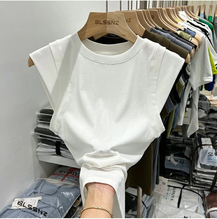 Summer Women T Shirt Girls T-Shirt Woman Clothes Tops Cotton Slim Tshirt Female Long Sleeve Crop Top Spring Tee Sexy Canale Y2k