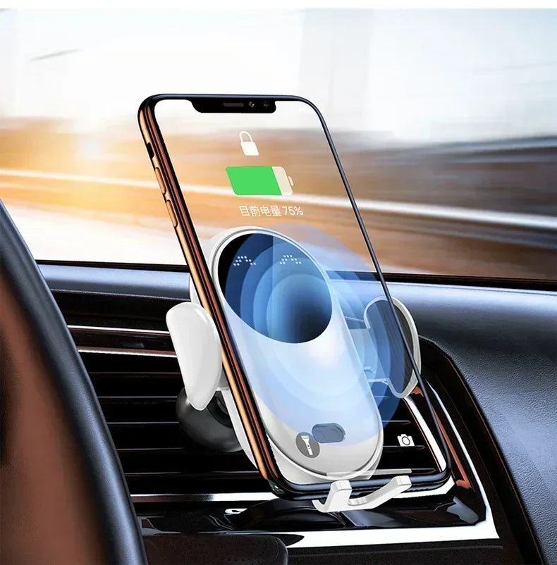 VIKEFON Car Wireless Charger Car Phone Holder for iPhone 17-12 Pro Max 11 Pro X MAX 8 7 Plus Intelligent Infrared Phone Holder
