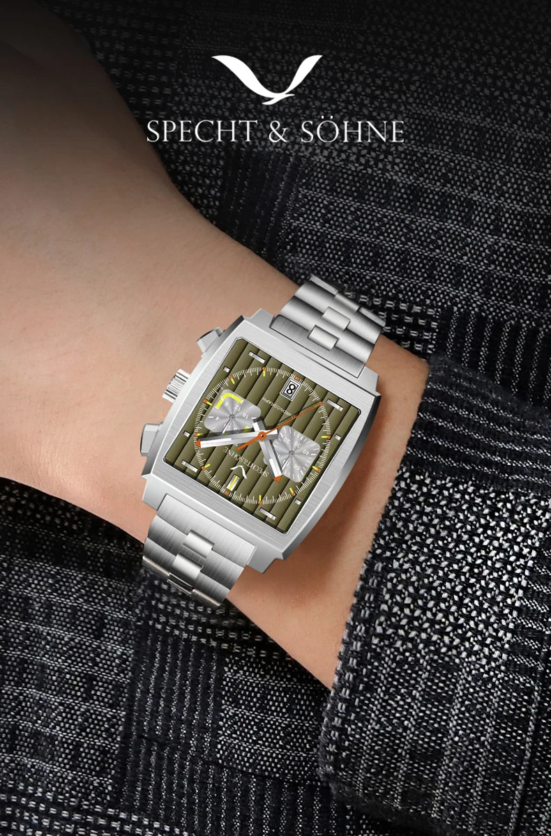 Watches Men 2025 New Hot Watches Luxury Men Quartz Wrist Watch Japan VK64 Chronograph Trendy Sport Waterproof Men's Watch
