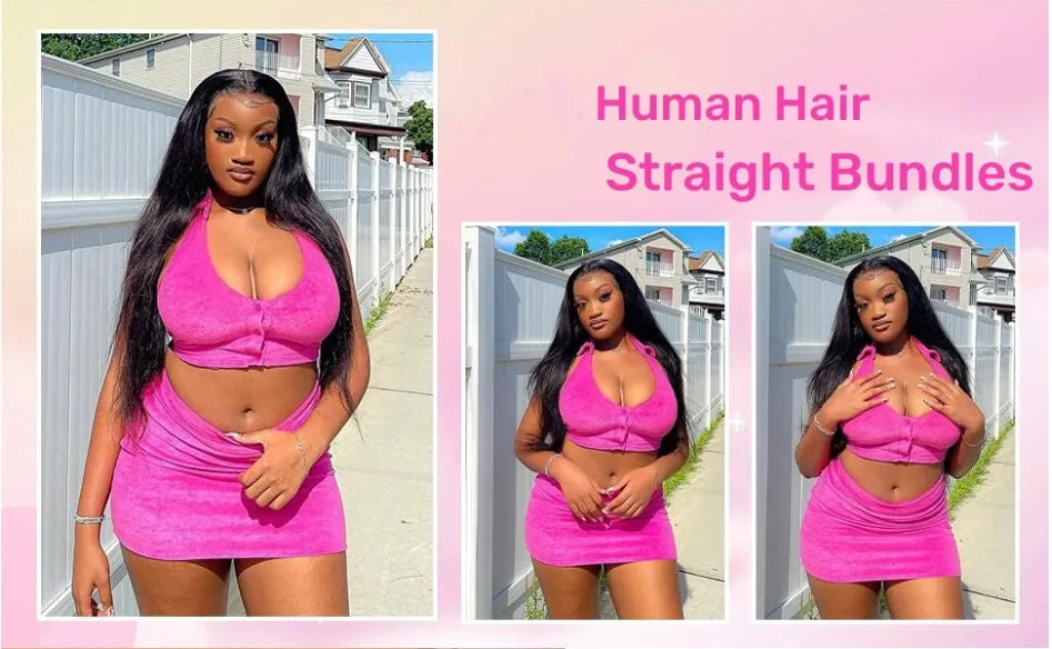 8-32 Inch Bone Straight Human Hair Weave Bundles 12A Brazilian Natural Color Remy Human Hair Extension 1/3/4 Bundles Weft