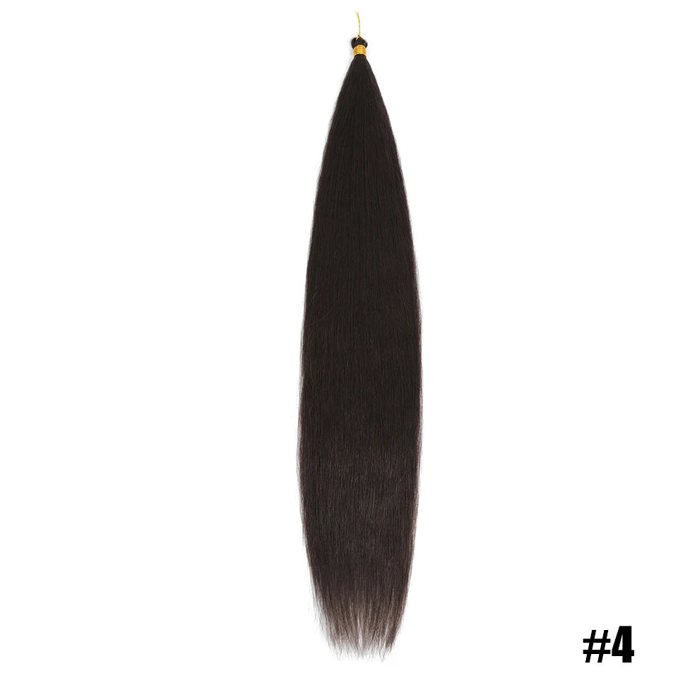 Synthetic Bone Straight Crochet Hair Extensions 30 Inch Hook Braids Ariel Straight Hair Weaving 1-3Pcs Purple Fake Hair Bundles