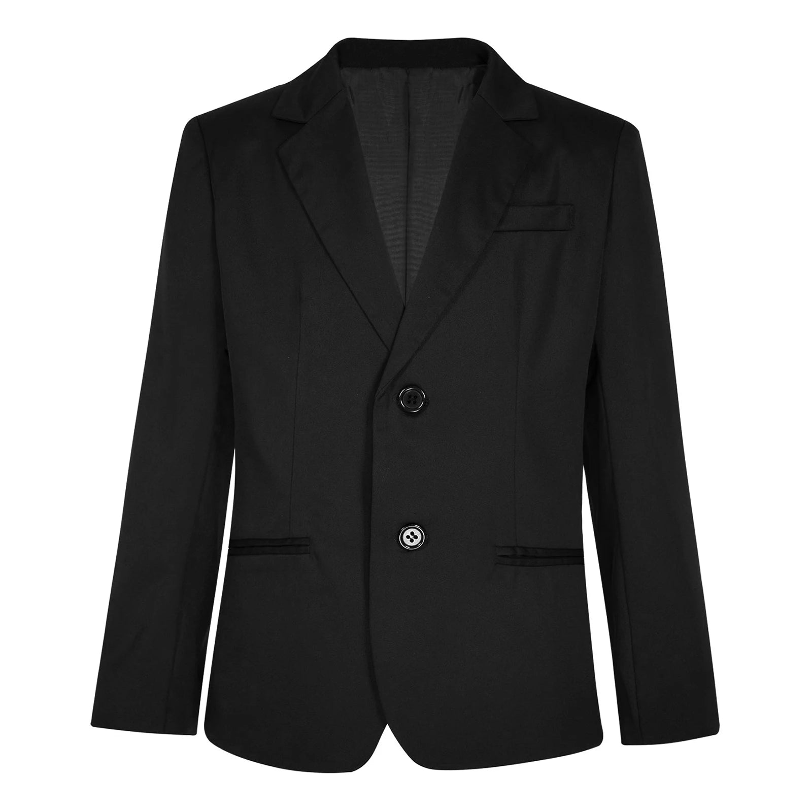 Boys Gentleman Blazer Notch Lapel Shoulder Pads Suit Coat Jacket Outerwear for Christmas Wedding Banquets Birthday Party Prom