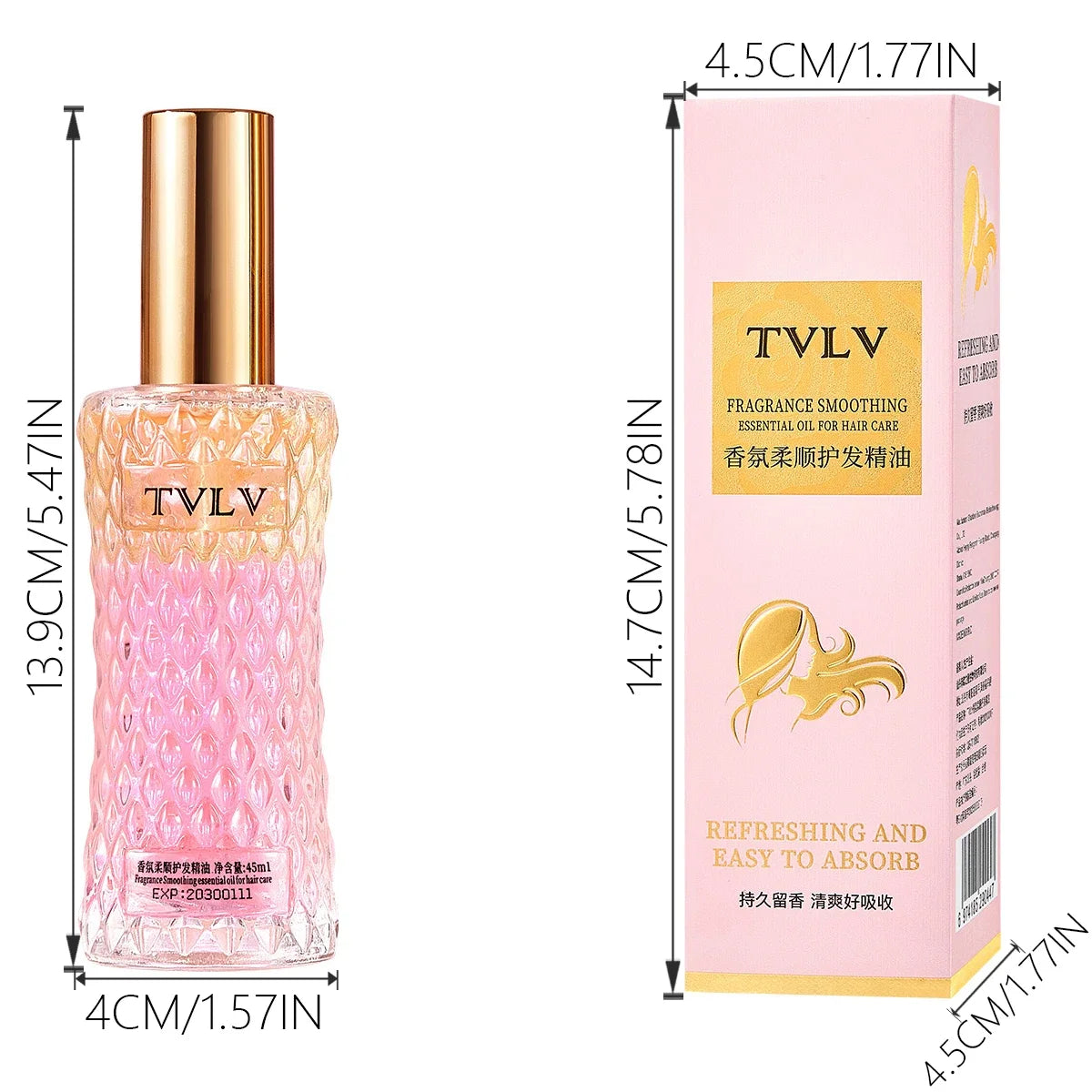 2 - in - 1 Hair Repair Perfume Hair Care Essential Oil: Deep Cleansing, Refreshing Scalp, Deep Care