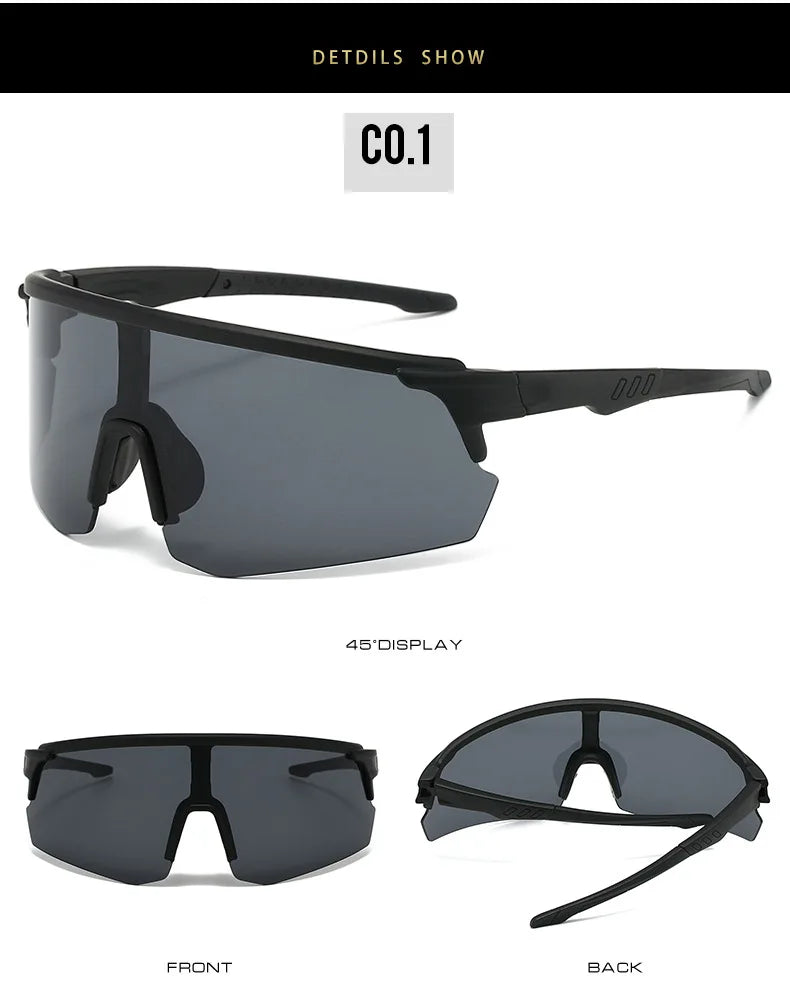 Sunglasses for Men Sport Cycling Glasses Bike Mountain Bicycle Hiking Camping Golf UV400 Protection Glasses Women Baseball