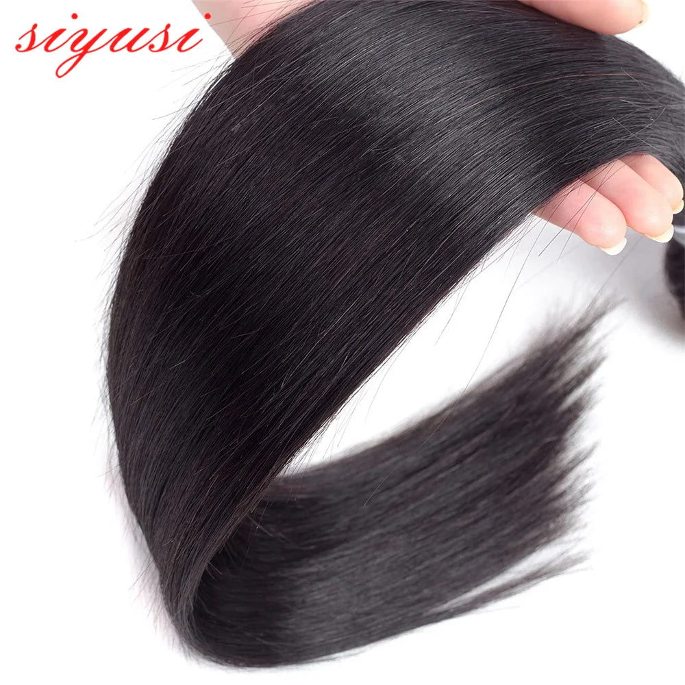 Brazilian Straight Hair Bundles 1/3/4 Pcs 100% Unprocessed Human Hair Straight Bundles Human Hair Extensions For Black Women