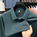 Golf brand Polo shirt long sleeved fashionable printed men's top spring new 100% cotton skin friendly comfortable casual T-shirt