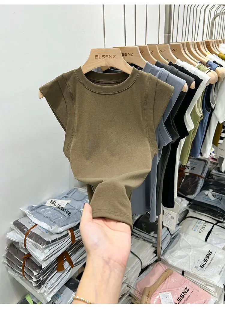 Summer Women T Shirt Girls T-Shirt Woman Clothes Tops Cotton Slim Tshirt Female Long Sleeve Crop Top Spring Tee Sexy Canale Y2k