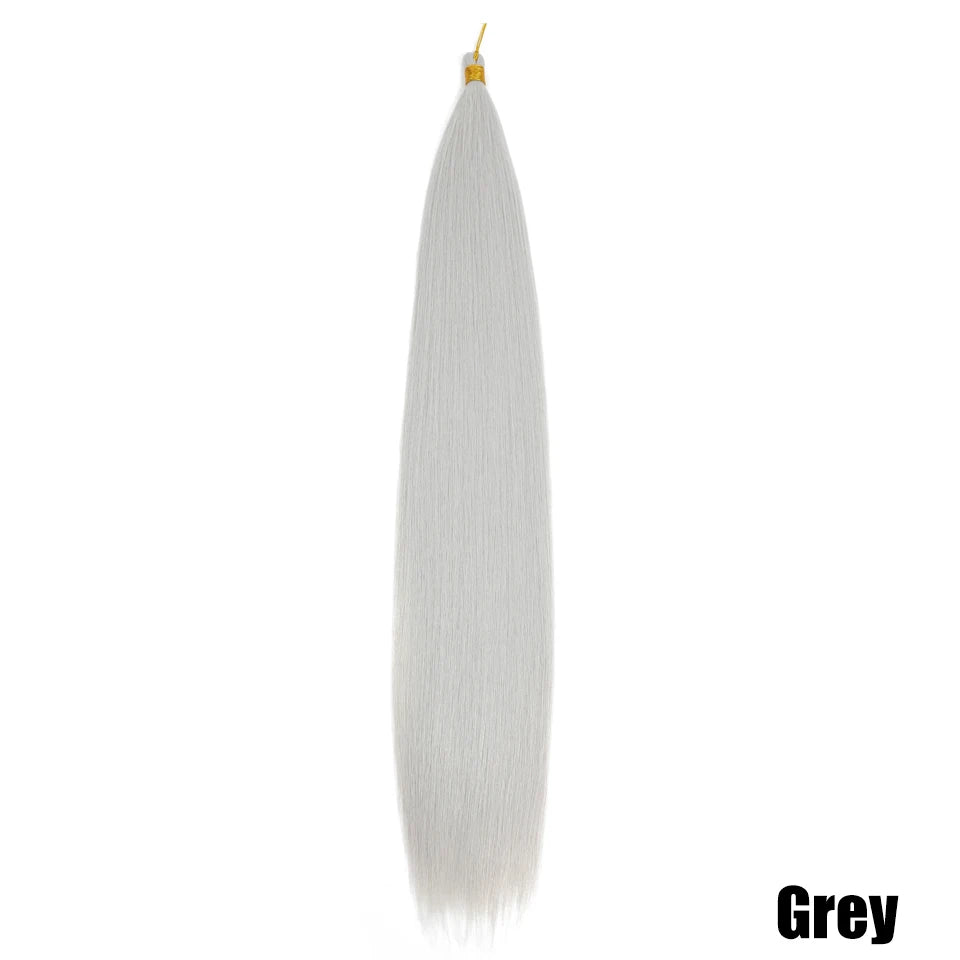 Synthetic Bone Straight Crochet Hair Extensions 30 Inch Hook Braids Ariel Straight Hair Weaving 1-3Pcs Purple Fake Hair Bundles