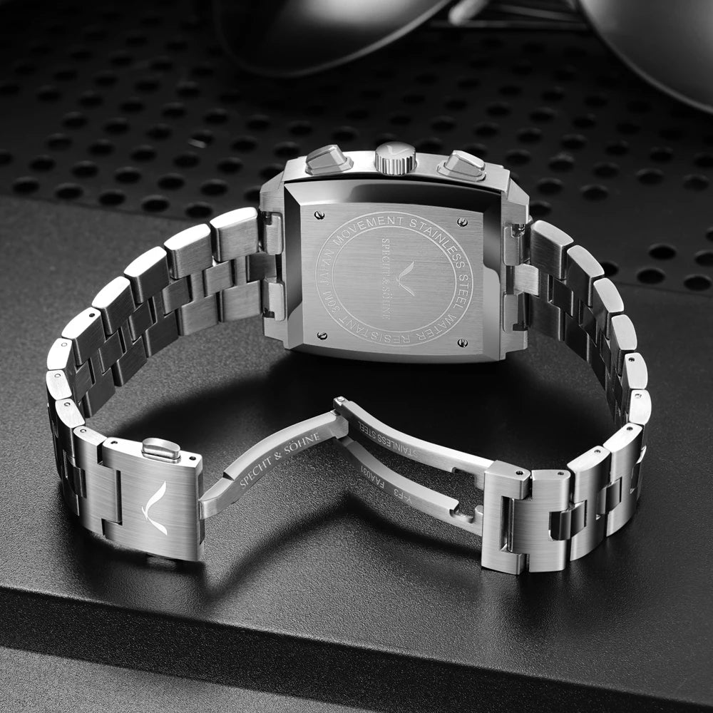 Watches Men 2025 New Hot Watches Luxury Men Quartz Wrist Watch Japan VK64 Chronograph Trendy Sport Waterproof Men's Watch
