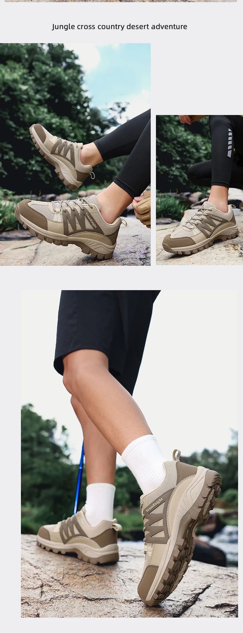 Men Casual Shoes Mountain Sneakers Antiskid Winter Fashion Leather Outdoor Off-Road Trail Running Footwear Low Top Spring Autumn