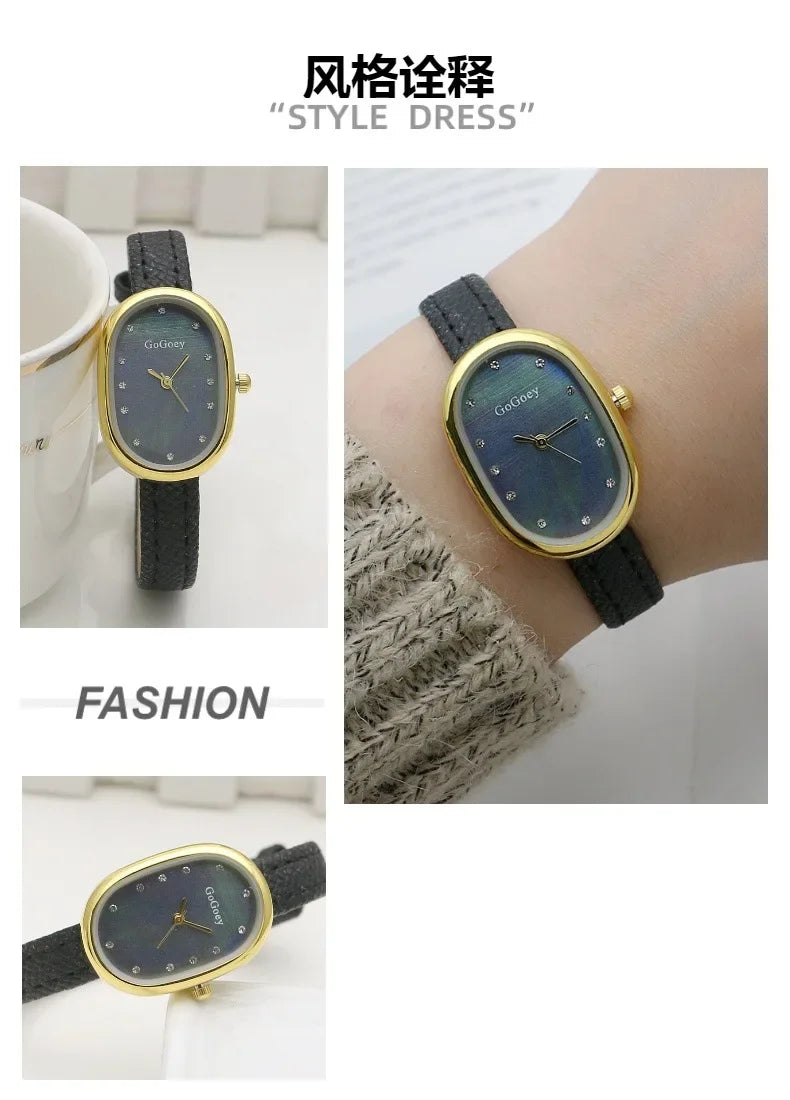 Women's Watches Elegant Quartz Wristwatches Simple Watches Girls Ladies Watch Gift for Everyday Students Clock Relogio Часы