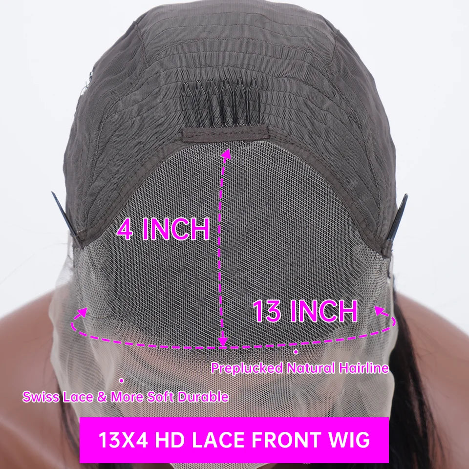 Bone Straight Hot Red Wig 13x4 13x6 Hd Lace Front Wigs Human Hair 30 40 Inch Brazilian Red Straight Lace Front Wig For Women